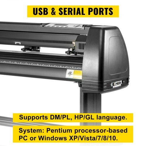 5-in-1 Heat Press & Vinyl Cutter Combo – 15"x15" T-Shirt Press with 28" Cutting Plotter & USB Port for Custom Apparel