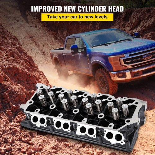 Diesel Cylinder Head Power Stroke Replacement, Bare F-Series Cylinder Head Fits Ford