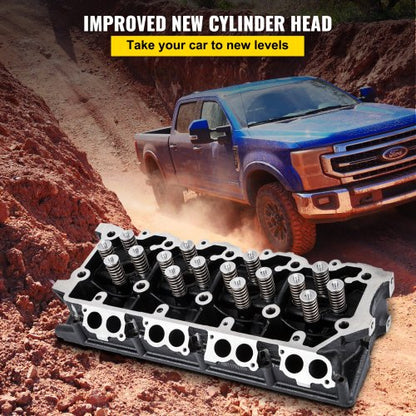 Diesel Cylinder Head Power Stroke Replacement, Bare F-Series Cylinder Head Fits Ford