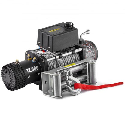 Truck Winch Electric Winch Steel Cable Power Winch Jeep Winch with Wireless Remote Control & Powerful Motor for UTV ATV