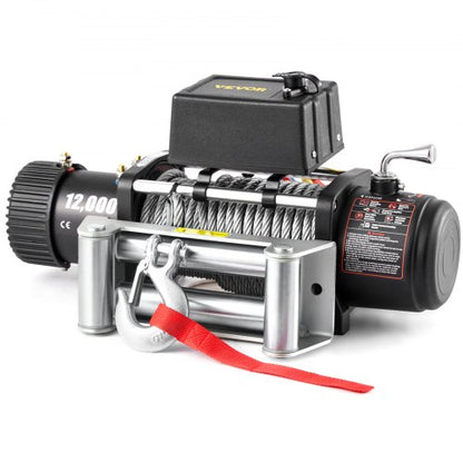 Truck Winch Electric Winch Steel Cable Power Winch Jeep Winch with Wireless Remote Control & Powerful Motor for UTV ATV