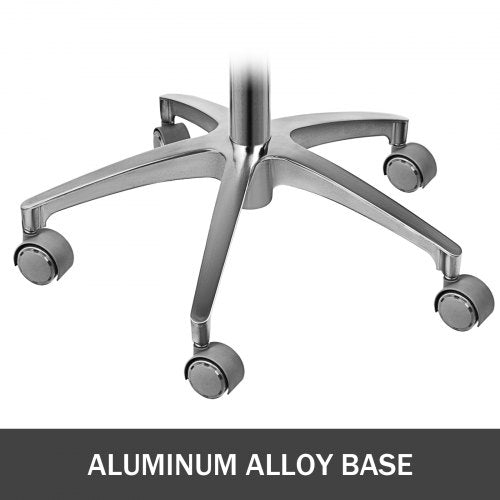 Ergonomic Medical Dental Stool Dentist Chair with PU Leather & Rotating Armrest, Adjustable Assistant Stool Chair