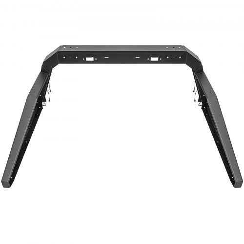Adjustable Truck Roll Bar Chase Rack with Amber Side Marker Lamps, Universal Fit, Heavy-Duty Steel for Pickup Truck Beds