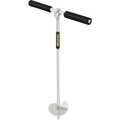 Stainless Steel Sand Anchor, Auger for Beach, Sandbar & Shallow Water, Removable Handle, Bungee Line & Bag