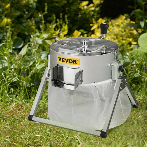 16 Inch Manual Hydroponic Dry or Wet Plant Trimming Machine with Sharp Stainless Steel Blades, Solid Metal Gearbox
