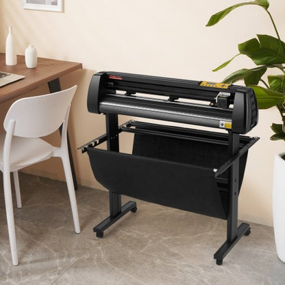34-inch Vinyl Cutter Machine, Manual Vinyl Printer with LCD Display, Sign Cutting Plotter, Includes Signmaster Software