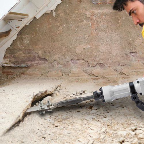 SDS Plus Floor Scraper, 3.9" Wide Tile Removal Chisel, 9.5" Long Handle, Compatible with Bosch/DeWalt/Makita Hammer