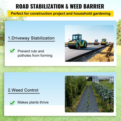 125 X 50 Ft Heavy Duty Woven Geotextile Fabric 35oz PP Driveway Fabric With 600lb Tensile Strength  5