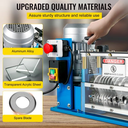 Automatic Wire Stripping Tool 75ftmin Electric Cable Wire Stripping Machine 00615 Inch With 11 Chan 4