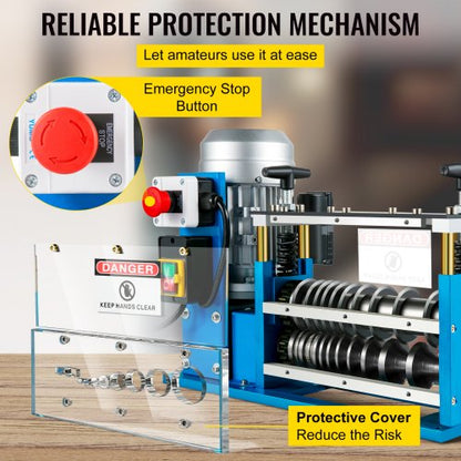 Automatic Wire Stripping Tool 75ftmin Electric Cable Wire Stripping Machine 00615 Inch With 11 Chan 5