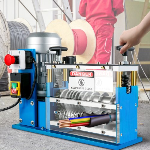 Automatic Wire Stripping Tool, 75ft/min, Electric Cable Wire Stripping Machine (0.06-1.5 Inch) with 11 Channels