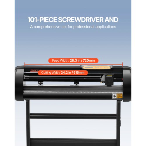 Upgraded Vinyl Cutter Machine, Paper Feed Cutting Plotter Bundle with Adjustable Force & Speed, Powerful Stepper Motors