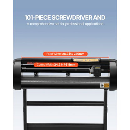Upgraded Vinyl Cutter Machine, Paper Feed Cutting Plotter Bundle with Adjustable Force & Speed, Powerful Stepper Motors