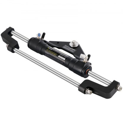 Hydraulic Boat Steering Kit with Helm Pump, Cylinder, Wheel & Hose, Durable Marine Steering System, Outboard Motorboats