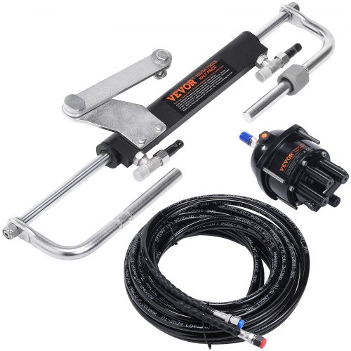 90HP Hydraulic Outboard Steering Kit Marine Steering System With Helm Pump Cylinder  Hoses For Smoo 8