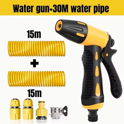 High Pressure Water Hose Set With Nozzle Extension Car Washing Tool 4