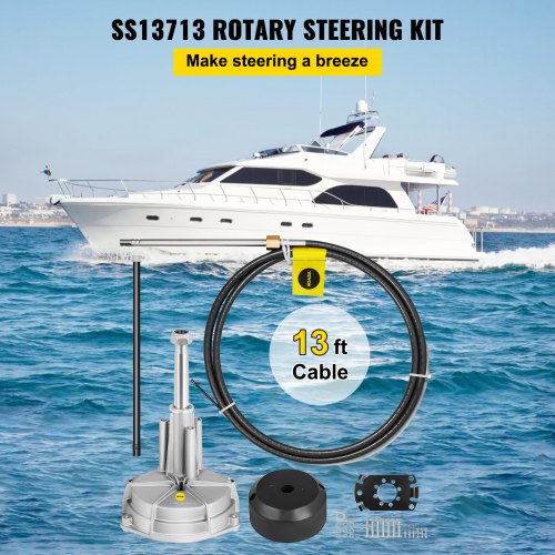 Outboard Boat Steering Kit 13 Boat Steering Cable With 34 Tapered Shaft  Marine Steering System 2