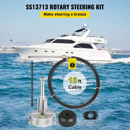 Outboard Boat Steering Kit 13 Boat Steering Cable With 34 Tapered Shaft  Marine Steering System 2