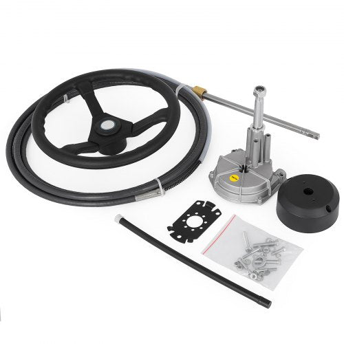Boat Steering Cable 10 Feet Rotary Marine Steering System With 34 Tapered Shaft  Durable Helm For W 1