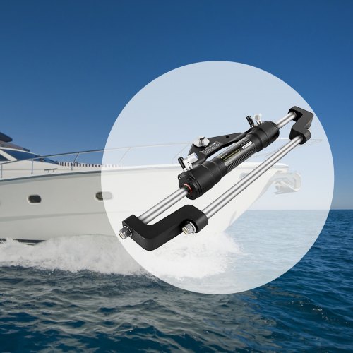 HC5358-3 Hydraulic Steering Cylinder 300HP, Front Mount Outboard Steering Pump for Marine Boats