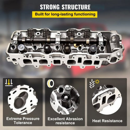 Toyota 22R 22RE 22RE 24L SOHC Cylinder Head Fully Assembled Replacement For 19851995 Pickup 4Runner 4