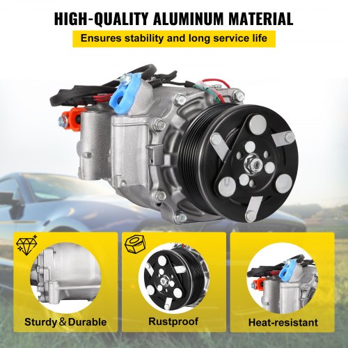 Honda Civic 18L 20062011 AC Compressor Clutch HighPerformance Aluminum Replacement For OEM Fit  Rap 5