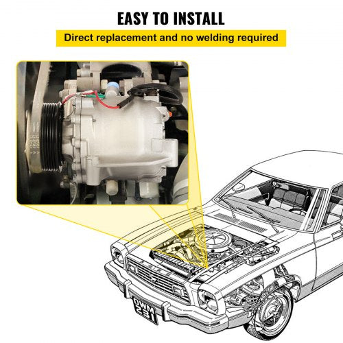 Honda Civic 18L 20062011 AC Compressor Clutch HighPerformance Aluminum Replacement For OEM Fit  Rap 6