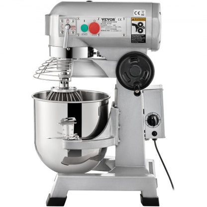 15Qt Commercial Mixer 550W HeavyDuty Stand Mixer With Stainless Steel Bowl 3 Speeds 136221465 RPM 10