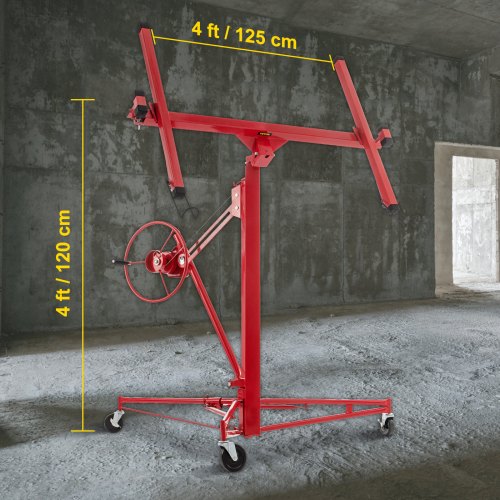 11ft Sheetrock Lift Drywall Lift 150lb Weight Capacity Panel Hoist Jack Tool W Telescopic Arm  3 Lo 7