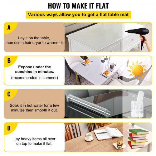 Plastic Table Cover 40 X 72 Inch Waterproof ScratchResistant PVC Desk Protector For Office Dresser 7