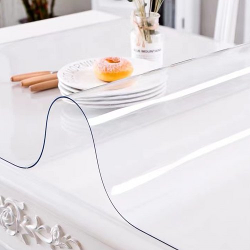 Plastic Table Cover 40 X 72 Inch Waterproof ScratchResistant PVC Desk Protector For Office Dresser 8