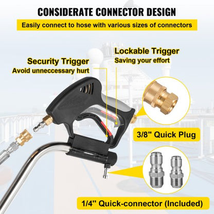 24 Flat Surface Cleaner For Pressure Washer Max 4000 PSI DualHandle Design HighEfficiency Deck Driv 6
