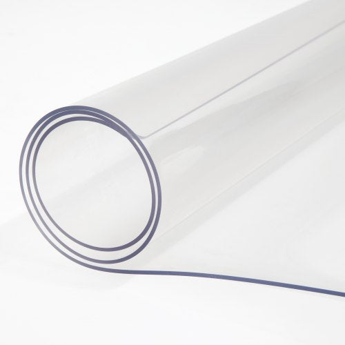 1.5 mm Thick Clear Table Protector, Rectangle Clear Desk Mat, Waterproof & Scratch-Resistant for Office, Dresser, Night