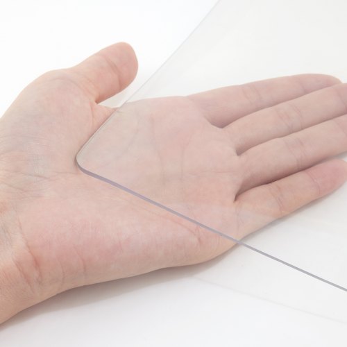 15 Mm Thick Clear Table Protector Rectangle Clear Desk Mat Waterproof  ScratchResistant For Office  1