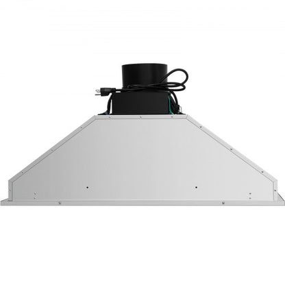 Insert Range Hood, Speed Stainless Steel Built-in Kitchen Vent with Touch & Remote Control, LED Lighting, Baffle Filters