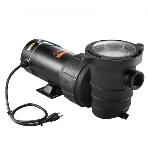 Swimming Pool Pump, High-Performance Single Speed Pump for Above Ground Pools with Strainer Basket & GP Max Flow