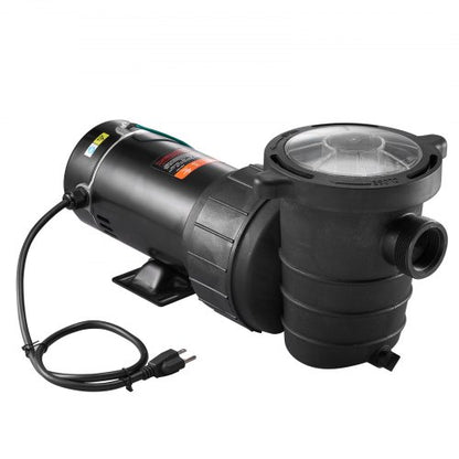 Swimming Pool Pump, High-Performance Single Speed Pump for Above Ground Pools with Strainer Basket & GP Max Flow