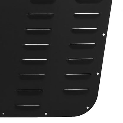 Heavy-Duty Vented Hood Louver Black Powdercoat for Jeep Wrangler JK, Engine Heat Reduction & Style Enhancement