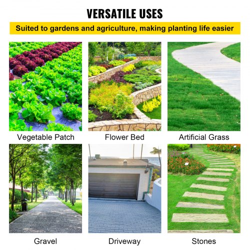 Weed Barrier Landscape Fabric, Oz Heavy Duty Woven Ground Cover, Durable PP Material, Single-Layer Design for Garden