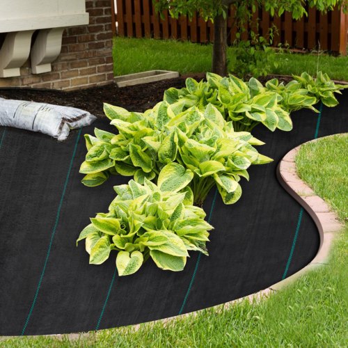 Weed Barrier Landscape Fabric, Oz Heavy Duty Woven Ground Cover, Durable PP Material, Single-Layer Design for Garden