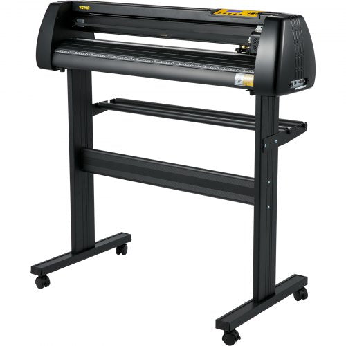 Paper Feed Cutting Plotter Vinyl Cutter Machine, Adjustable Force & Speed Vinyl Printer, LCD Control Panel, Windows Sign