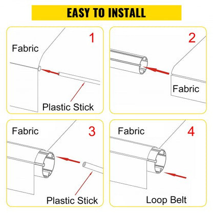 RV Camper Awning Fabric Replacement, Ocean Blue Fade Durable oz Vinyl Canopy for Trailer Awning, Patio Camping Car, SUV