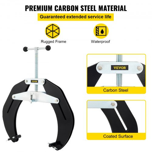 High Strength Pipe Clamp, Steel Pipe Alignment Tool with Quick Acting Screw, Ultra Clamp for Welding Fit Up, Lightweight