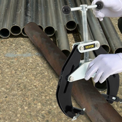 Steel Pipe Alignment Tool, Pipe Clamp, High Strength Ultra Clamp, Quick Acting Screws, Lightweight Carbon Steel Design