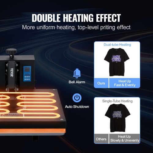 Heat Press Machine, Digital Industrial Sublimation Printer, Fast Heating High Pressure Heat Press for T-Shirt Printing