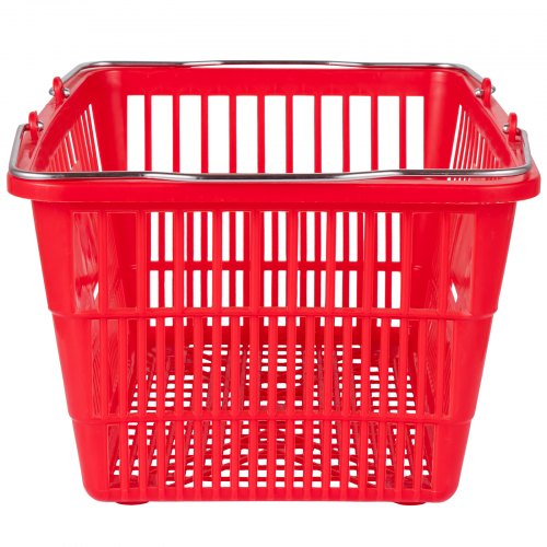 Shopping Basket Set, Durable PE Material with Handle & Stand, Supermarket, Retail & Grocery