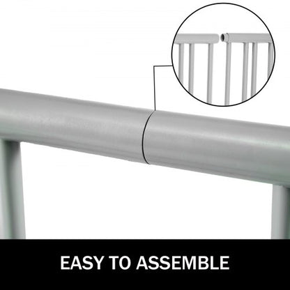 59" Length All-Steel Grid Bike Rack, 10-Bike Capacity Dual-Side Storage Stand for Garages, Streets, Yards & Bike Events