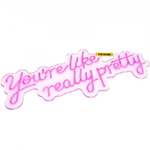 Large Pink LED Neon Sign 275 X 12 Youre Like Really Pretty Wall Decor With Remote Perfect For Bedro 8