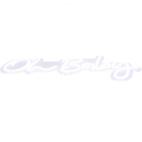 Oh Baby Neon Sign 235 X 12 Warm White LED Wall Decor With Remote Control Dimmable For Baby Showers  9