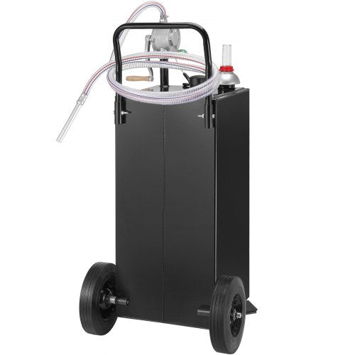 30Gallon Fuel Caddy Portable Fuel Storage Tank With Wheels  Manual Transfer Pump  GasolineDiesel Co 8